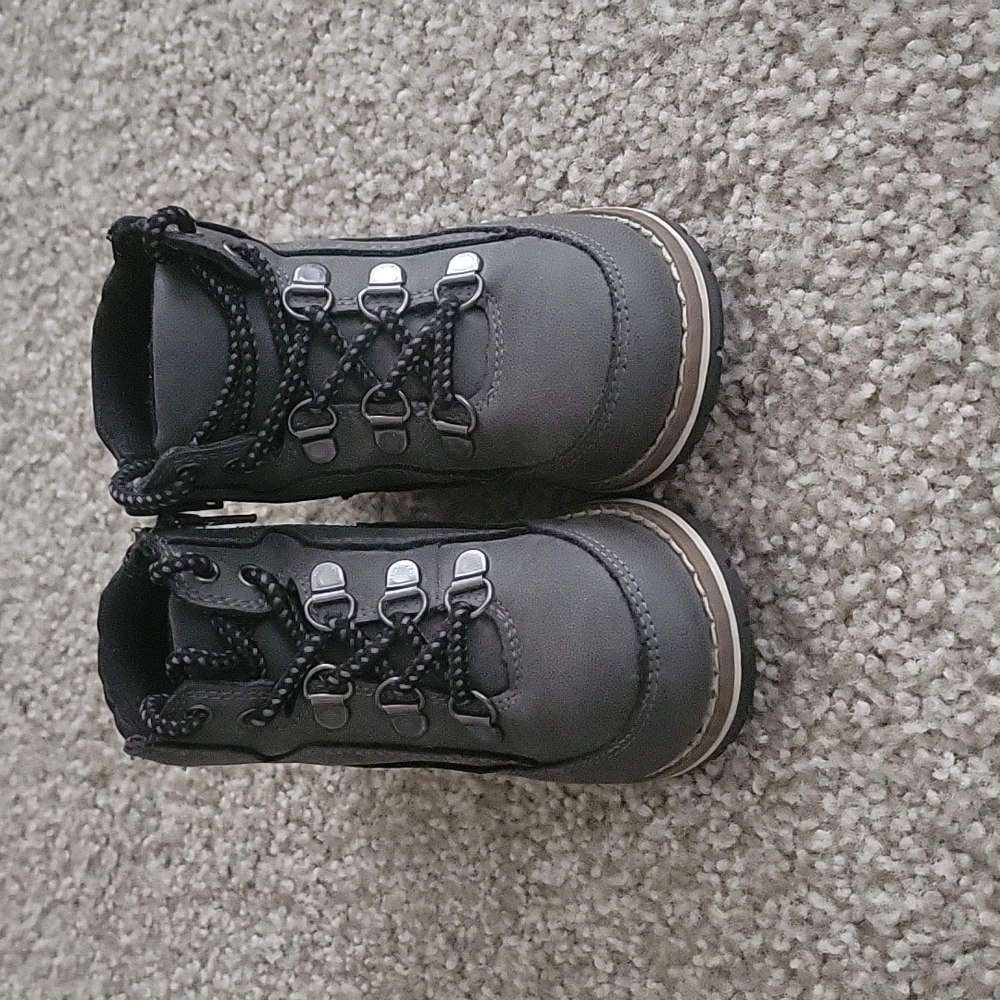 Gray boots